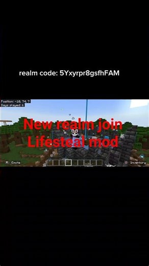 new realm lifesteal mod #lifesteal #realm #foryoupage #Minecraft #smp