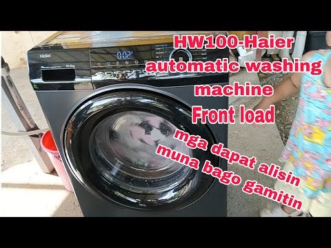 INSTALLATION/MODEL HW100- HAIER AUTOMATIC WASHING MACHINE