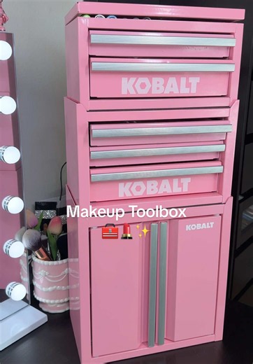Lowe’s Mini Makeup Toolbox — Stackable Makeup Organization Ideas