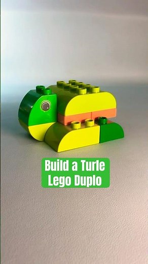 Build a Turtle Lego Duplo. #legoanimals #legoduplo #fortoddlers #learningvideos #duplo #bricks
