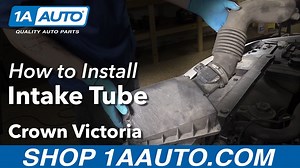 How to Remove Intake Tube 1998-2012 Ford Crown Victoria