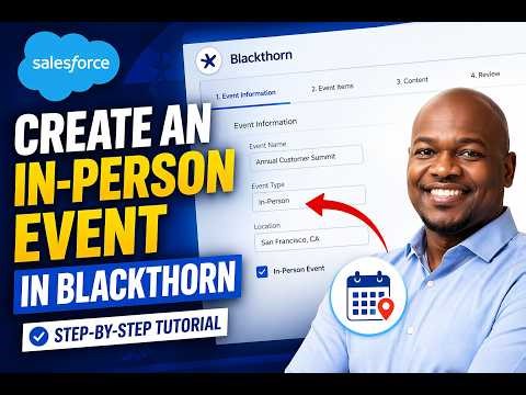 Create an In-Person Event in Blackthorn (FAST Setup Guide)