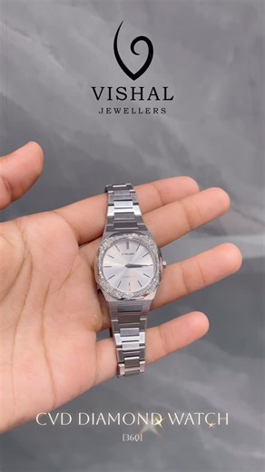 Vishal Jewellers Surat on Instagram: "CVD Diamond Watch #p:360 Made in pure silver well Stamped ✅ AAA + Quality cvd Diamond ✅ Anti Tarnsihed ✅ Suitable to all skin types ✅ Smooth finished ✅ Dailywearable✅ Cod and prepaid ✅ Perfect for your daily wear ✅ Direct message us for order & more. SHOP LOCATION:- 38, saurastra soc., part-1 , khodiyar nagar road, varachha, surat. Mo:- 8141528216 Surat:- 395006 Thank You for visit profile☺️ #edahavenofsilver #eda #edasilver #vishaljewellers #silver92.5#sura