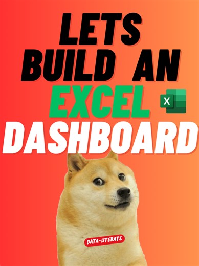 Lets build an Excel Dashboard #dataliterate #data #excel