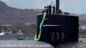 美国关岛基地四艘攻击潜艇停靠SSN-722，SSN-723，SSN-754，SSN-758