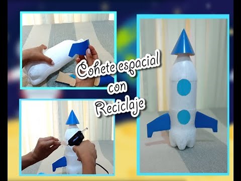 HOW TO MAKE A SPACE ROCKET WITH A PLASTIC BOTTLE 🚀