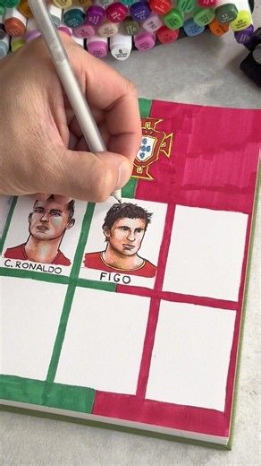 Luis Figo, Sketchin outstanding #football players of Portugal, who’s next? #art #cristiano