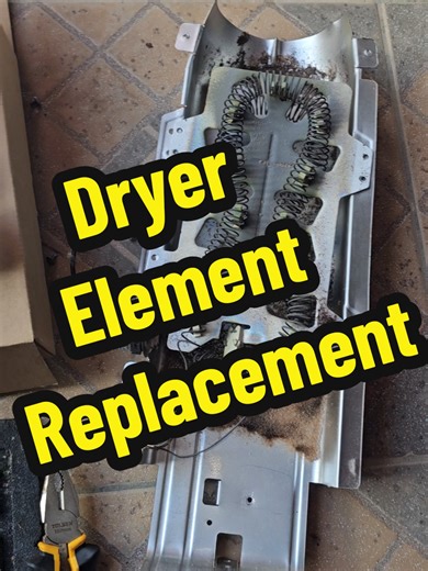 Dryer heating element replacement and serviced Contact us today for all your appliance repair needs at 346-6978 #dryerrepair #appliancerepair #fyp #foryoupage #explore
