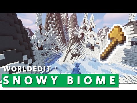 !Minecraft: Worldedit Tutorial ⛏️| How to Make a Snowy Biome With Worldedit