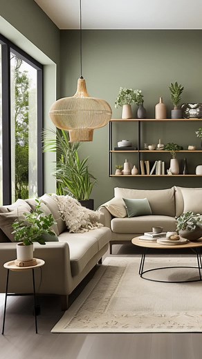 Green Touch Living Room Design Ideas 2024