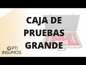 Demostración de Caja de Pruebas Grande, Examen de la vista rapido, Estuche de Aluminio Elegante