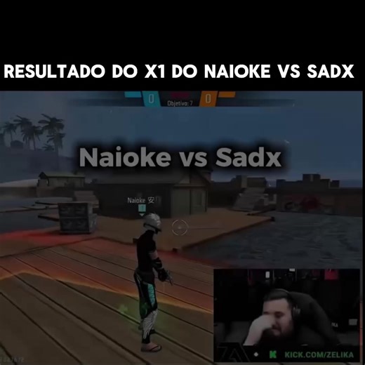 Resultado do x1 do Naioke vs Sadx #freefire #naioke #sadx #naiokevssadx #fyp