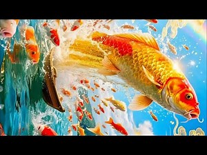 🐟☀️ Beautiful Koi Fish Live Stream – Calm Nature for Relaxation#USA#24/7#familyfun #familyfriendly