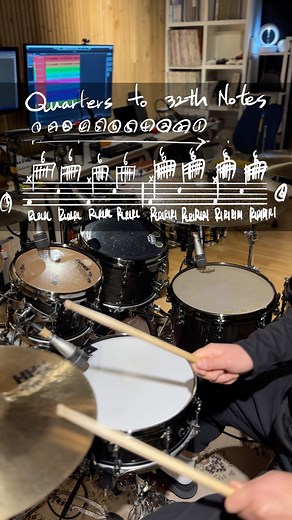GROOVE POCKET.2 No11. Quarters To 32th Notes #32Note | Drumidea