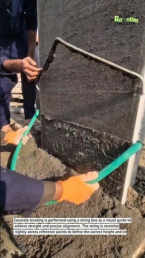 Precision Concrete Leveling Using String Line Method