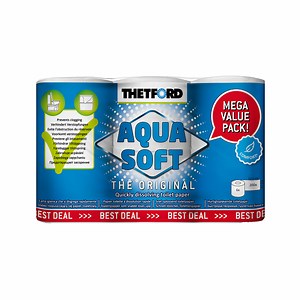 Aqua Soft Toilet Paper – Fast Dissolving 6 Pack | Thetford