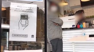 Anti-vaxxer's rant at cafe staff backfires