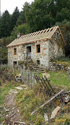 Abandoned Stone Cottage Restored | Amazing Exterior Renovation Transformation