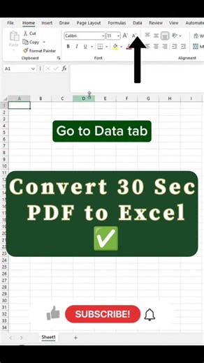 ✍️ PDF to Excel| PDF Data To excel sheet| Excel tutorial|Excel tips and tricks #excel #exceltips