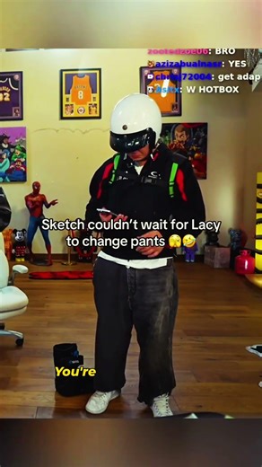 Sketch taking a PICTURE of Lacy pants🤨