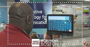 Watch as eye tracking device creates speech at Assistive Tech Fair in Massachusetts