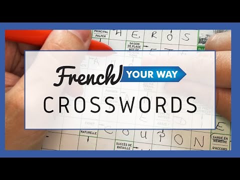 Mots croisés (1) | French crosswords | French puzzle games