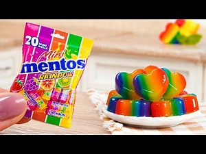 Amazing Rainbow Jelly | Satisfying Miniature Fruit Heart Jelly | Colorful Jelly Dessert