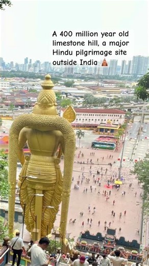 Batu caves,a 400-million-year-old limestone hill in Selangor, Malaysia🛕🦇