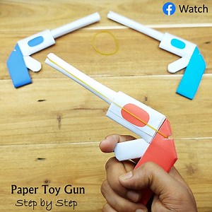 672K views · 7.9K reactions | Learn how to make a paper gun step by step - Most amazing paper mini gun making - Handmade paper toy crafts #Crafts #PaperToy #PaperGun | Creative Art & Craft Ideas | Facebook