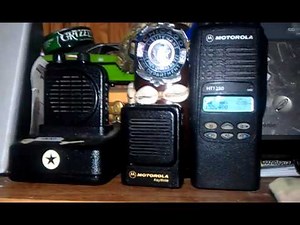 Pager test Motorola key note and Motorola ht1250