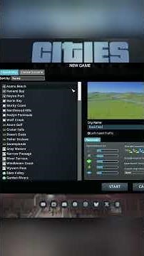 This Map Selection is AWESOME in Cities: Skylines! #shorts