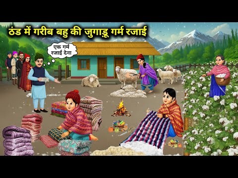 "ठंड में गरीब बहु की जुगाड़ू गर्म रजाई सुनहरी || Poor Bride’s Winter Warm Quilt Hack"