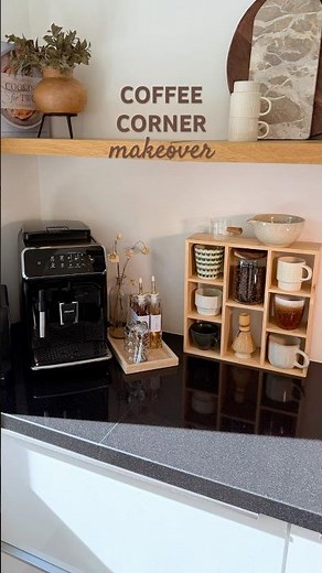 Coffee Corner Makeover | Coffee Station Ideas for Kitchen