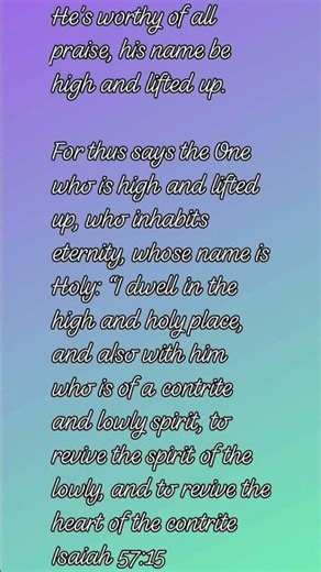 Isaiah chapter 57:15