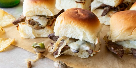 Philly Cheesesteak Sliders