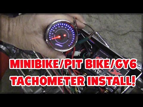 Tach installation, Minibike, Pitbikes, GY6 style,Zongshen, Daytona, Lonchin, Pirhana 190,140,125cc