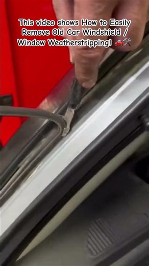 Window Weatherstripping! #CarDIY #AutoRepair #CarRestoration #WindshieldRepair #MechanicLife#shorts