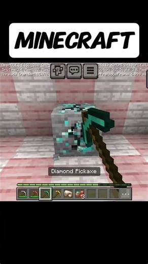 Gold pickaxe can't mine gold🤯 #minecraft #shorts