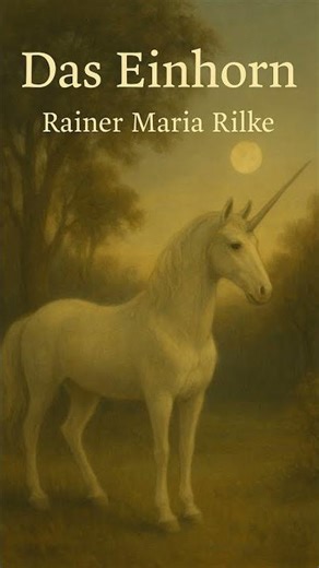 Das Einhorn – Rainer Maria Rilke | Gedicht & Lesung by PM