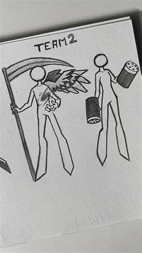 sam speed arts ⚡ on Instagram: "How to draw stickman with weapons ✏️(team)#tutorial #drawing #stickman #fyp"