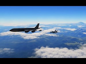 F/A-18C Aerial Refueling. Pilot POV. DCS World