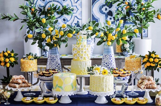 Give us all the lemons! Mix real and faux for a lemon themed party... - Studio 5