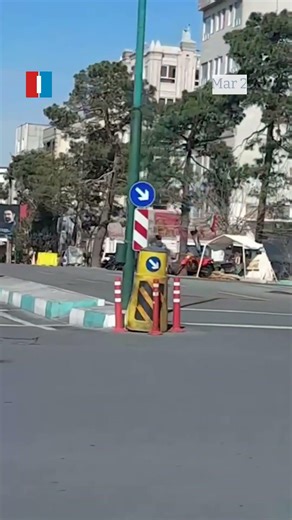 Checkpoint stands empty in Tehran