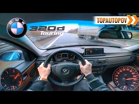 BMW 320d E91 Touring (120kW) |16| 4K TEST DRIVE POV - ACCELERATION, SOUND, EMERG. BRAKE🔸TopAutoPOV