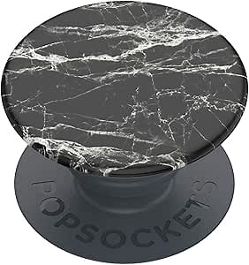 PopSockets Phone Grip with Expanding Kickstand, Adhesive Grip - Mod Marble Black