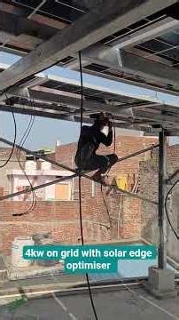 4 kw on grid with solar edge installation in Moradabad