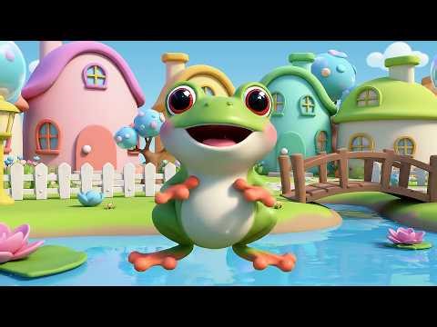🐸 Little Frog Jumps Ribbit Ribbit Hop | Active Movement Song & Counting Rhymes