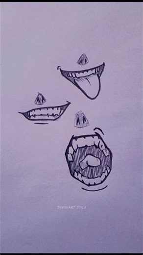 Sketching some mouth✏️ #shorts #anime #animeart #mangaart #drawing #sketch #tutorial #howtodraw #fyp