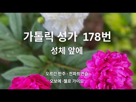 가톨릭 성가 178번 ㅣ 성체 앞에 ㅣ 오르간 반주 · 오보에·첼로 가이드 파트연습
