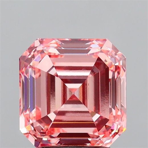 Asscher Diamond 3.01ct, Fancy Intense Pink, VS1 Clarity, Certified, Loose Diamond Jewelry - Etsy